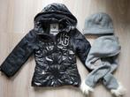 Zwarte Vingino meisjes winterjas, Maat 4, Ophalen of Verzenden, Zo goed als nieuw, Meisje, Jas