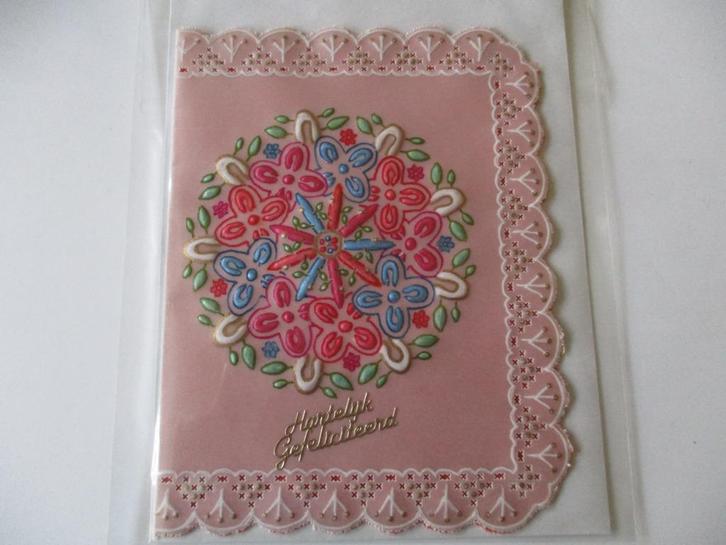nr 40 pergamano mandala felicitatie kaart, Hobby en Vrije tijd, Kaarten | Zelfgemaakt, Nieuw, Overige thema's, Ophalen of Verzenden