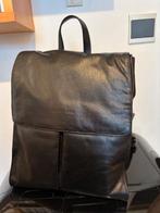 Kalfsleer dames rugzak, Sieraden, Tassen en Uiterlijk, Tassen | Damestassen, Ophalen of Verzenden, Zo goed als nieuw, Zwart, Overige typen