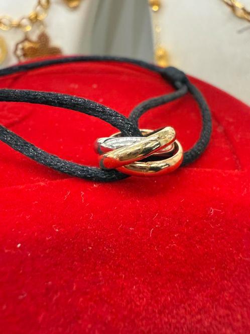 Prachtige 14 kt gouden trinity 3color armband, Sieraden, Tassen en Uiterlijk, Armbanden, Nieuw, Goud, Ophalen of Verzenden