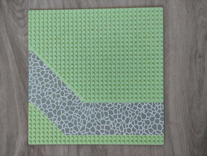 Lego baseplate lichtgroen met pad 4478px3 set 6419, Kinderen en Baby's, Speelgoed | Duplo en Lego, Gebruikt, Ophalen of Verzenden