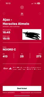 Ajax - Heracles vak 413, Tickets en Kaartjes, Eén persoon, Augustus