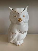 Vintage Porseleinen Uil Ornament, Verzamelen, Beelden en Beeldjes, Ophalen of Verzenden, Gebruikt, Dier