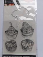 Clearstamps Cupcakes en stans, Ophalen, Nieuw, Clearstamp