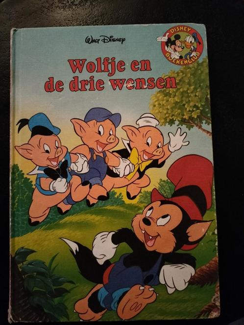 Walt Disney "Wolfje en de drie wensen" Disney boekenclub, Verzamelen, Disney, Ophalen of Verzenden