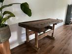 Werkbank, Huis en Inrichting, Tafels | Sidetables, Gebruikt, 75 cm of meer, Eikenhout, 200 cm of meer