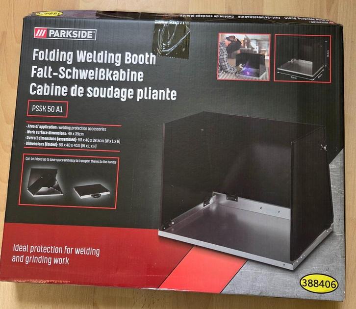 Opvouwbare Lascabine PSSK 50 A1, Doe-het-zelf en Verbouw, Gereedschap | Lasapparaten, Nieuw, Overige typen, 250 ampère of meer