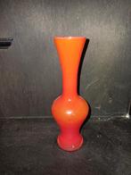 Klein Oranje Glazen Vaasje, Ophalen, Oranje, Minder dan 50 cm, Glas
