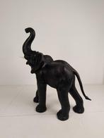 Extra Grote Leren Olifantenbeeld – ca. 1950 – Hoogte 130 cm, Ophalen