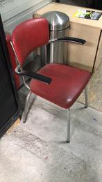 10 stapelbare gispen buisframe stoelen met armleuning, Huis en Inrichting, Ophalen, Overige materialen, Gebruikt, Vijf, Zes of meer stoelen