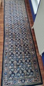 Mooi handgeknoopte Perzische loper (Bidjar), Ophalen, Gebruikt, Blauw, Perzisch