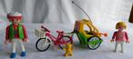Playmobil 3068 Moeder en Kind met Fiets en Fietskar, Ophalen of Verzenden, Gebruikt, Complete set