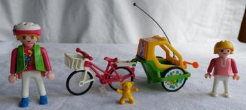 Playmobil 3068 Moeder en Kind met Fiets en Fietskar beschikbaar voor biedingen