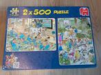 Jan van Haasteren puzzels, 2x 500 stukjes, Ophalen of Verzenden