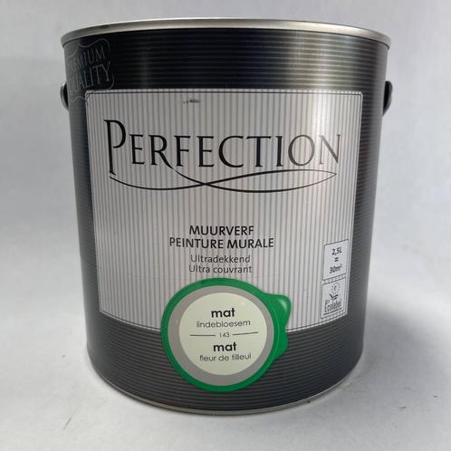 Perfection Muurverf Lindebloesem Licht Groen Mat 2.5L, Doe-het-zelf en Verbouw, Verf, Beits en Lak, Nieuw, Verf, Minder dan 5 liter