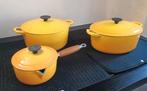 Nieuwe Le Creuset pannen signature nectar, Gietijzer, Nieuw, Ophalen of Verzenden, Keramische plaat
