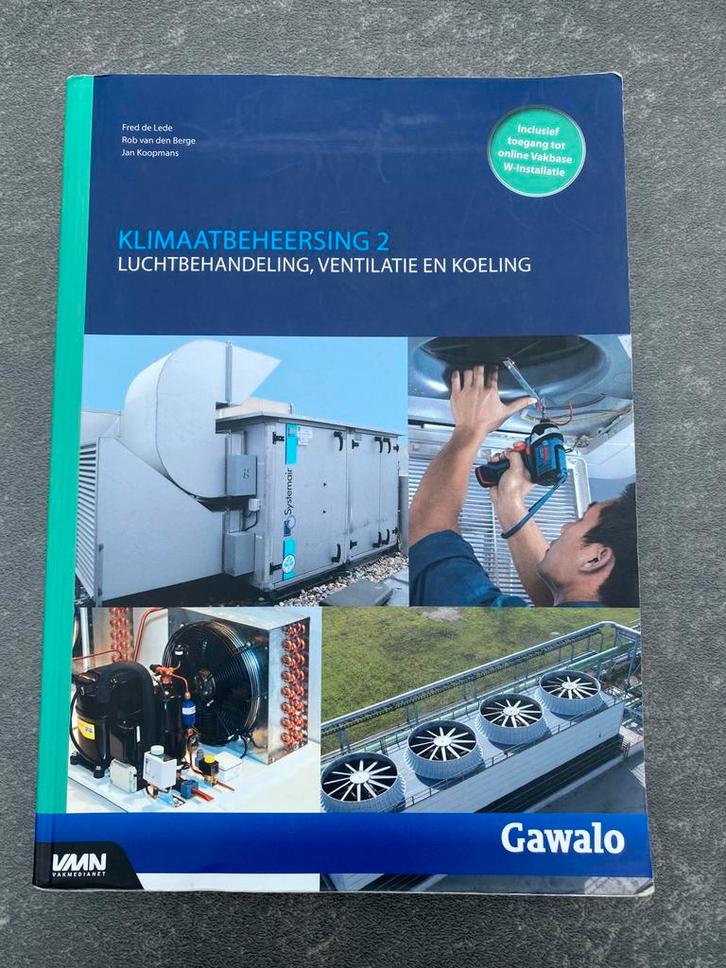 KLIMAATBEHEERSING 2 Luchtbehandeling, ventilatie en koeling, Boeken, Techniek, Gelezen, Ophalen of Verzenden