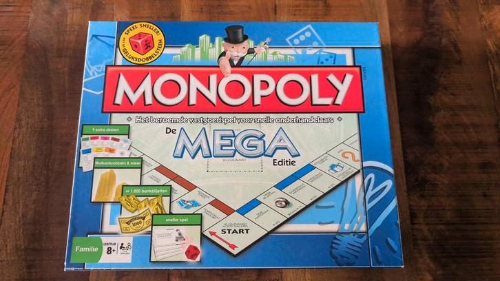 Monopoly Mega Editie - Compleet & Verzamelwaardig!, Hobby en Vrije tijd, Gezelschapsspellen | Bordspellen, Gebruikt, Drie of vier spelers