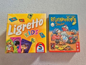 Regenwormen Junior + Ligretto Kids - NIEUW beschikbaar voor biedingen