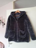 Grijze bontjas. L/XL, Kleding | Dames, Ophalen of Verzenden, Gedragen, Maat 46/48 (XL) of groter, Grijs