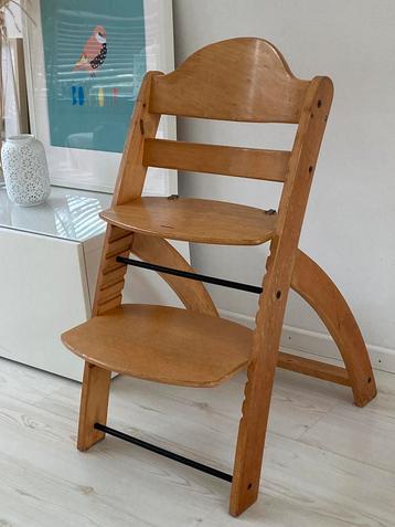 Fijne Meegroei Stoel /Eettafelstoel Kind Hout verstelbaar beschikbaar voor biedingen