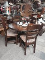 Donker eiken 4 pers.eethoek, Huis en Inrichting, Ophalen, Gebruikt