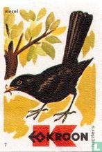 Luciferetiket Kroon - Merel, Ophalen of Verzenden, Zo goed als nieuw, Luciferdoosjes of -merken