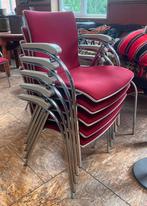 Stapel stoelen, Zo goed als nieuw, Vijf, Zes of meer stoelen, Rood, Metaal