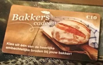 Bakkerscadeaukaart t.w.v. €10,00 beschikbaar voor biedingen
