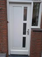 Te koop, massief houten voordeur., Doe-het-zelf en Verbouw, Ophalen, Buitendeur, 200 tot 215 cm