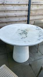 Woood Exclusive damon eettafel betonlook wit, Tuin en Terras, Ophalen of Verzenden, Gebruikt, Rond