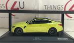 Minichamps 1:18 BMW M4 2020 sao paulo yellow nieuw in doos, Hobby en Vrije tijd, Modelauto's | 1:18, Ophalen of Verzenden, Nieuw