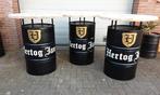 Statafels  van een dekselvat met het hertog jan logo, Huis en Inrichting, Tafels | Statafels, Ophalen, Zo goed als nieuw