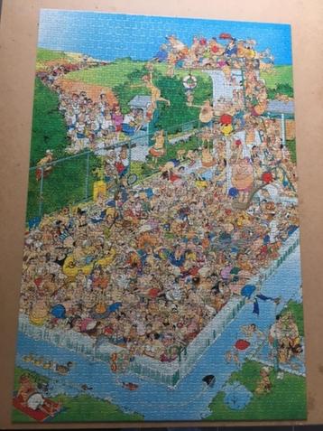 Puzzel 1500 stukjes, Jan van Haasteren: Zwembadpret beschikbaar voor biedingen