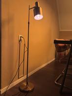 Goudkleurige Vloerlamp met dimmer, Huis en Inrichting, Lampen | Vloerlampen, Ophalen, Gebruikt, Metaal, 100 tot 150 cm