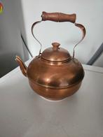 Koperen Theepot met Houten Handvat, Ophalen of Verzenden, Gebruikt