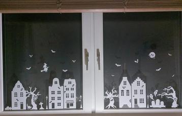 Herbruikbare raamstickers Halloween thema beschikbaar voor biedingen