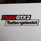 Leuke oude sticker.   CASTROL GTX2.  Turbo-getestet., Ophalen of Verzenden, Zo goed als nieuw, Overige typen