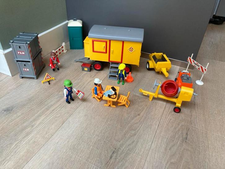 Playmobil Bouwvakkers, Kinderen en Baby's, Speelgoed | Playmobil, Gebruikt, Complete set, Ophalen of Verzenden