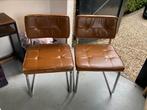 Replica Buisframe Stoelen Thonet stijl, Huis en Inrichting, Stoelen, Kunststof, Gebruikt, Twee, Bruin