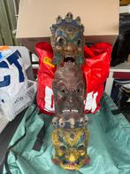 Zeldzaam Tibetaans Mahakala Masker-staf, Ophalen of Verzenden