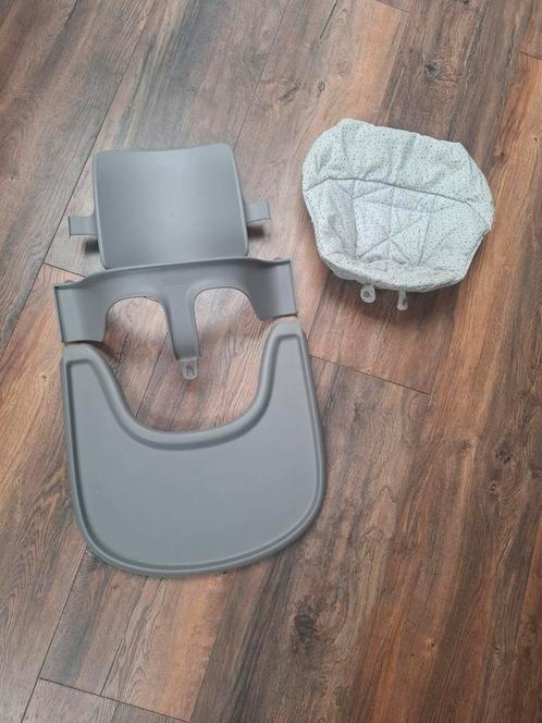 Storm Grey Babyset, playtray en Cushion, Kinderen en Baby's, Kinderstoelen, Zo goed als nieuw, Meegroeistoel, Stoelverkleiner