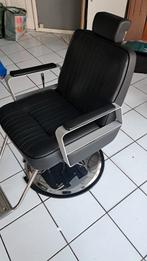 Barbier stoel, Ophalen, Zwart, Leer, Zo goed als nieuw