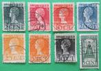 Nederland NVPH 121 - 128 Regeringsjubileum Koningin Wilhe, Verzenden, T/m 1940, Gestempeld
