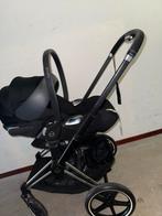 Cybex Priam Zilver Zwart 3-in-1, Kinderen en Baby's, Kinderwagens en Combinaties, Gebruikt, Combiwagen, Verstelbare duwstang, Ophalen