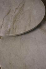 Kwartsiet salontafels | Taj Mahal - los of in set, 50 tot 100 cm, Rond, Nieuw, Minder dan 50 cm
