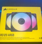 2x Corsair rs120 argb fans (3 fans per doos), Computers en Software, Computerkoelers, Ophalen, Zo goed als nieuw, Luchtkoeling