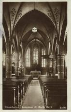 Winschoten - Interieur R. Kath. Kerk - 1933 gelopen, Verzamelen, Ansichtkaarten | Nederland, Ophalen of Verzenden, Voor 1920, Ongelopen