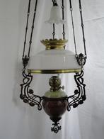 antieke olielamp hang, Antiek en Kunst, Antiek | Lampen, Ophalen