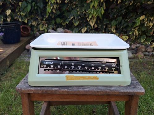 Vintage oude weegschaal Thuringer Industriewerk, Witgoed en Apparatuur, Weegschalen, Gebruikt, Keukenweegschaal, Minder dan 10 kg